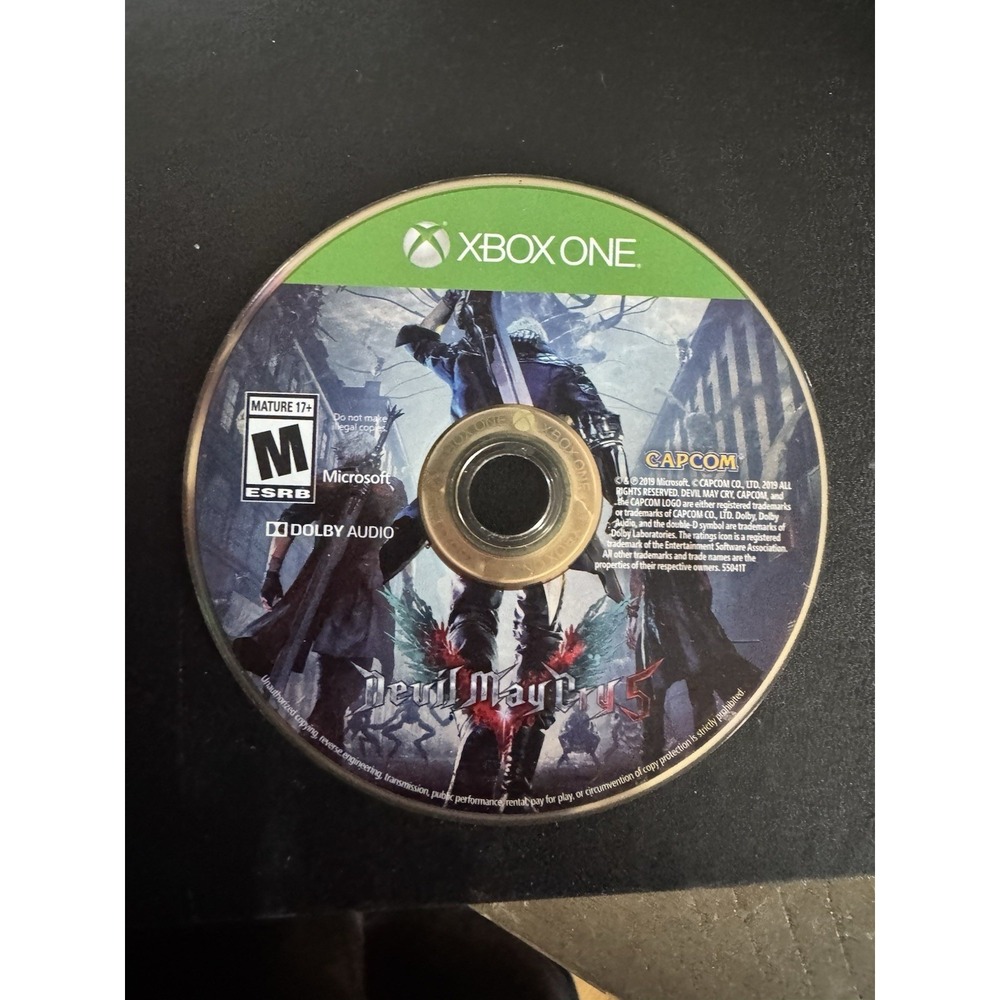 Devil May Cry 5 Xbox One Capcom Action Adventure Video Game Disc Only